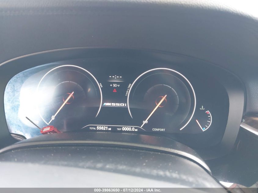 2019 BMW M550I xDrive VIN: WBAJB9C53KB287848 Lot: 39863650