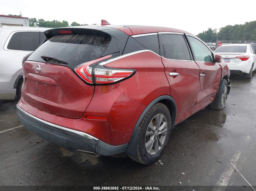 2016 Nissan Murano S VIN: 5N1AZ2MG0GN165570 Lot: 39863692