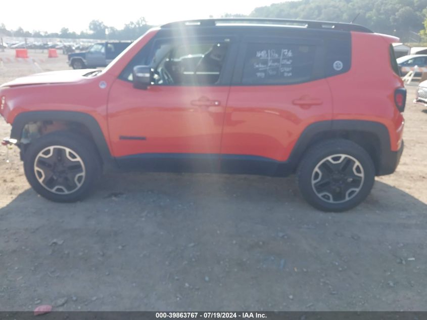 2017 Jeep Renegade Trailhawk 4X4 VIN: ZACCJBCB4HPF63674 Lot: 39863767