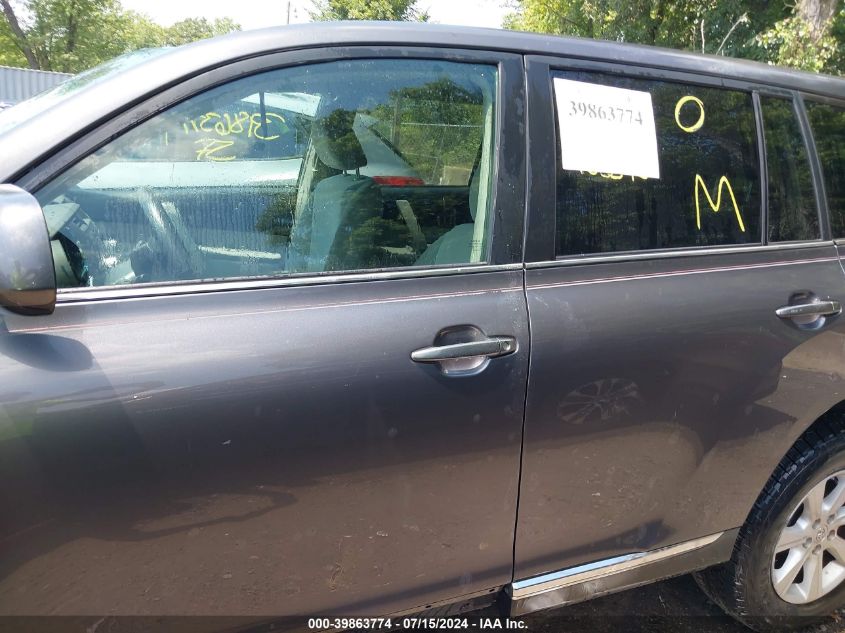 2012 Toyota Highlander Base V6 VIN: 5TDBK3EH7CS130779 Lot: 39863774