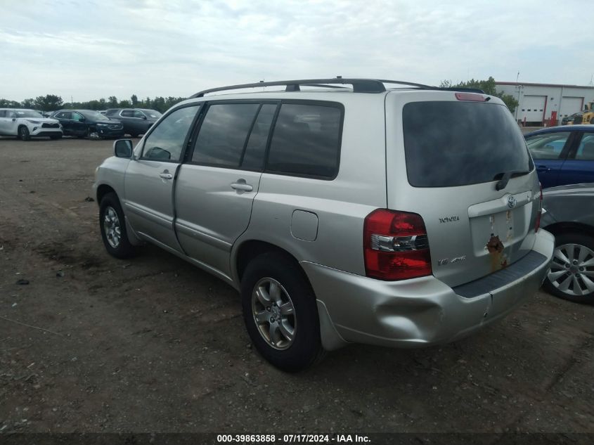 2005 Toyota Highlander V6 VIN: JTEEP21A950071320 Lot: 39863858