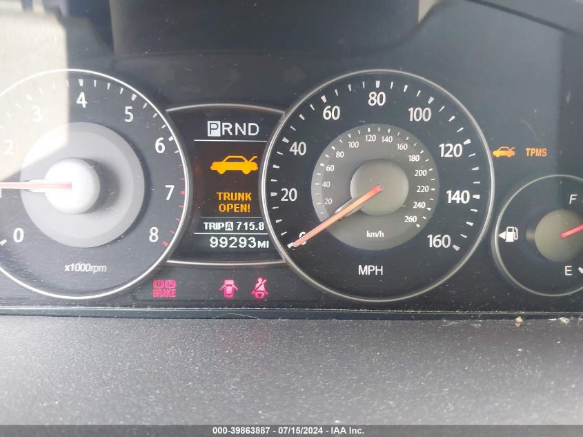 2007 Kia Amanti VIN: KNALD125275119856 Lot: 39863887