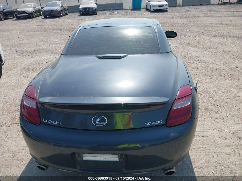 2007 Lexus Sc 430 VIN: JTHFN45Y179011952 Lot: 39863915