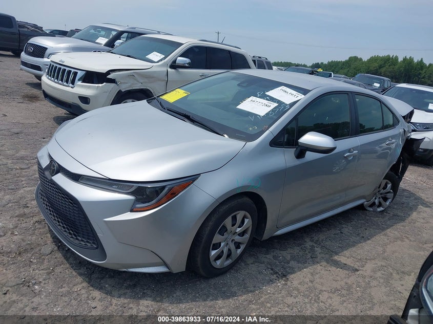 VIN JTDEPMAEXN3018773 2022 TOYOTA COROLLA LE