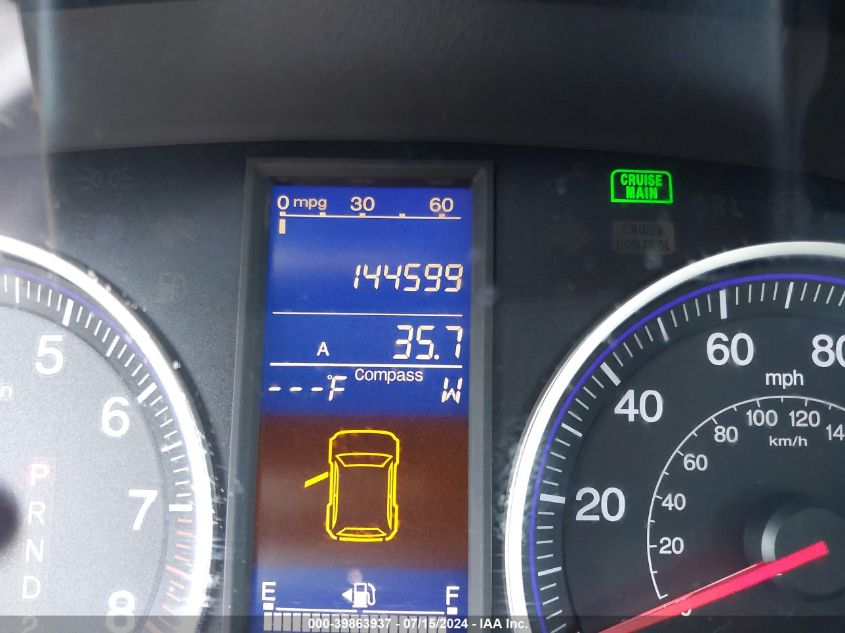 2010 Honda Cr-V Ex-L VIN: 5J6RE3H76AL009145 Lot: 39863937