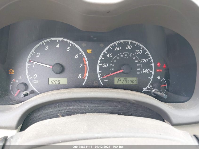 2009 Toyota Corolla Le VIN: 1NXBU40E69Z101769 Lot: 39864114