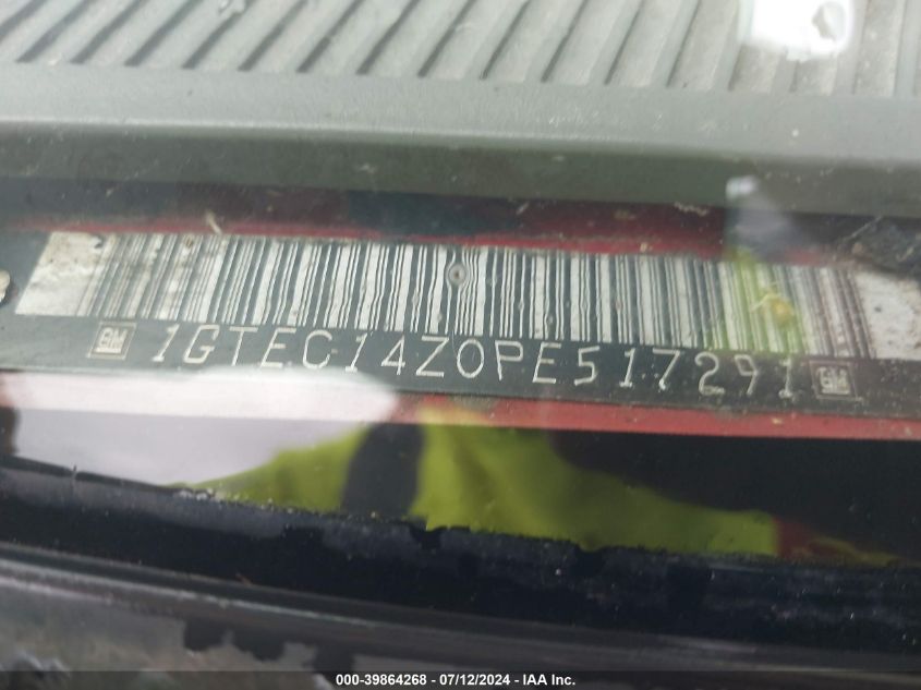 1993 GMC Sierra C1500 VIN: 1GTEC14Z0PE517291 Lot: 39864268