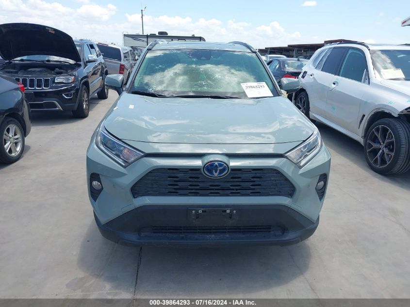 2021 Toyota Rav4 Xle Premium Hybrid VIN: JTMB6RFV2MD046023 Lot: 39864293