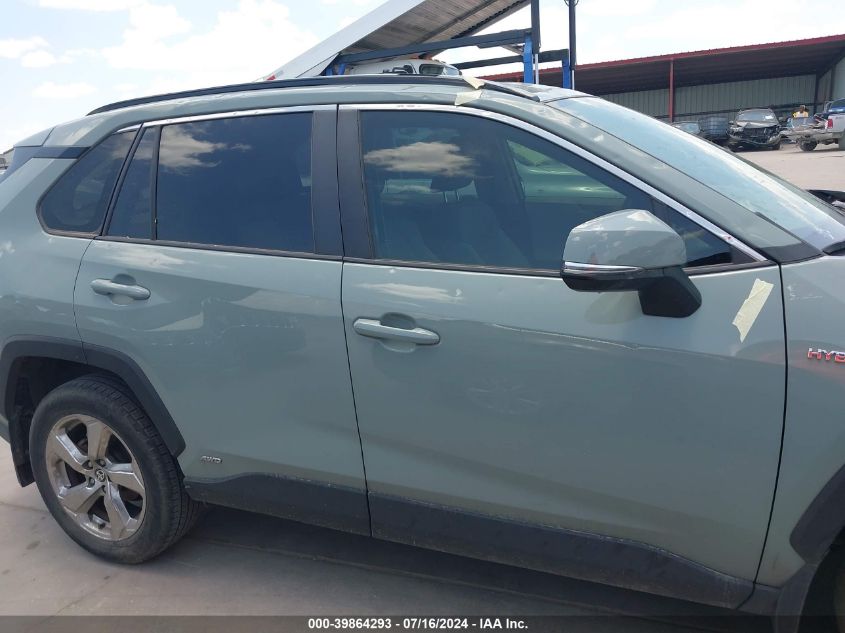 2021 Toyota Rav4 Xle Premium Hybrid VIN: JTMB6RFV2MD046023 Lot: 39864293