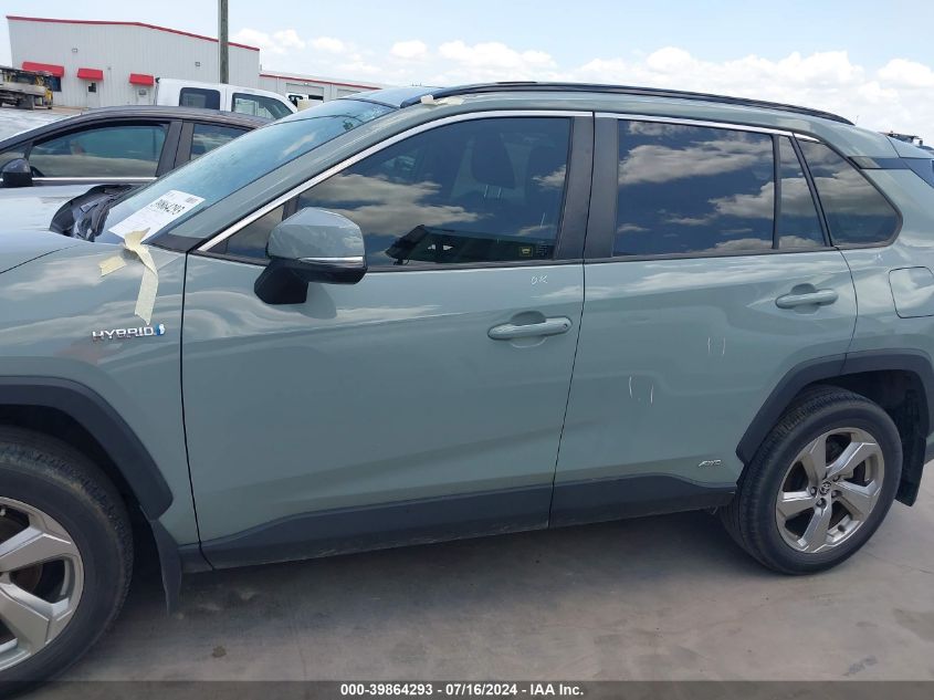 2021 Toyota Rav4 Xle Premium Hybrid VIN: JTMB6RFV2MD046023 Lot: 39864293