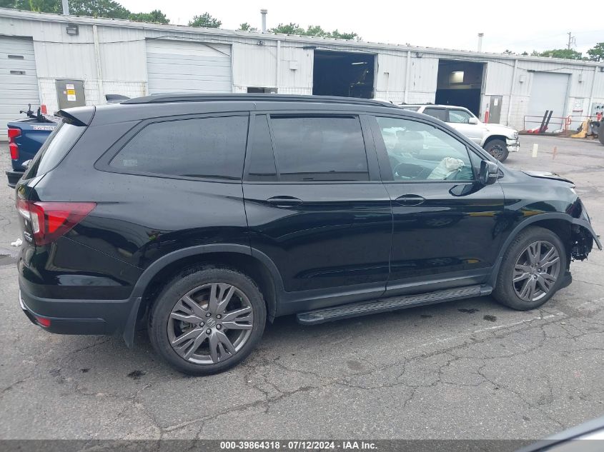 2022 Honda Pilot Awd Sport VIN: 5FNYF6H35NB100624 Lot: 39864318