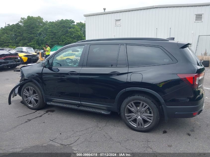 2022 Honda Pilot Awd Sport VIN: 5FNYF6H35NB100624 Lot: 39864318