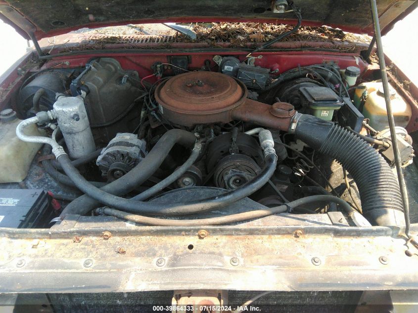 1992 GMC Sonoma VIN: 1GTCS19RXN8528510 Lot: 39864333