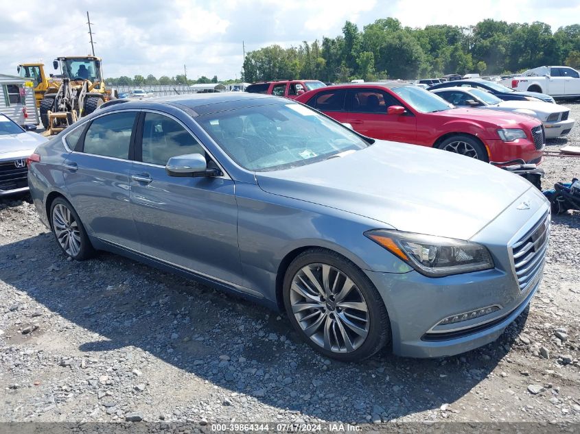 2015 Hyundai Genesis 5.0 VIN: KMHGN4JF7FU052829 Lot: 39864344
