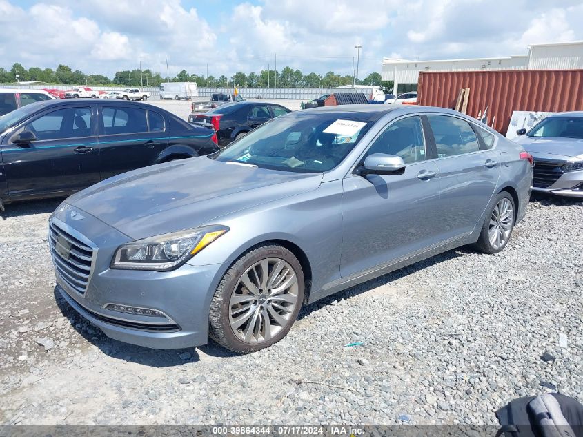 2015 Hyundai Genesis 5.0 VIN: KMHGN4JF7FU052829 Lot: 39864344