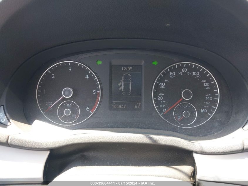 2013 Volkswagen Passat 2.0L Tdi Se VIN: 1VWBN7A31DC143083 Lot: 39864411