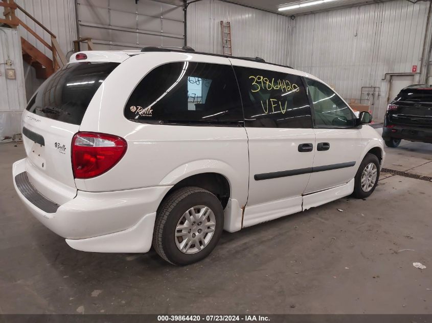 2005 Dodge Grand Caravan Se VIN: 1D4GP24RX5B289322 Lot: 39864420