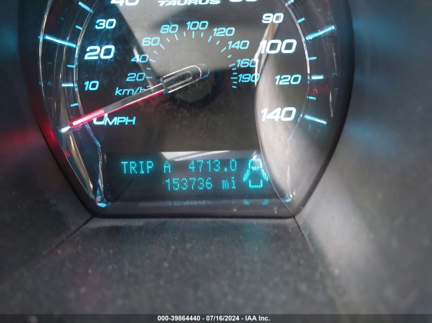 2010 Ford Taurus Limited VIN: 1FAHP2FW7AG121791 Lot: 39864440