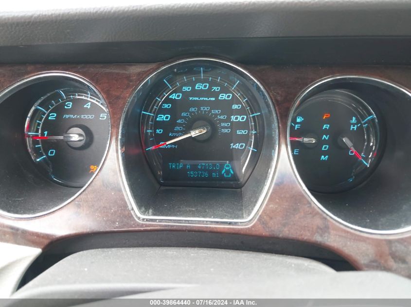 2010 Ford Taurus Limited VIN: 1FAHP2FW7AG121791 Lot: 39864440