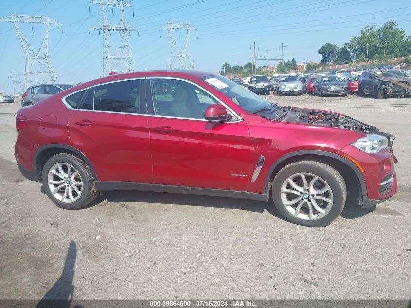 2015 BMW X6 xDrive35I VIN: 5UXKU2C50F0N76629 Lot: 39864500