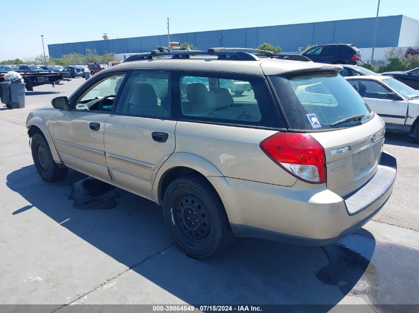 2008 Subaru Outback VIN: 4S4BP60C786331664 Lot: 39864549