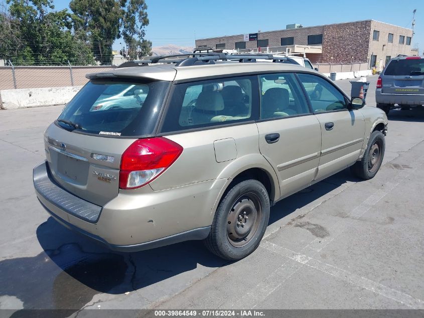 2008 Subaru Outback VIN: 4S4BP60C786331664 Lot: 39864549