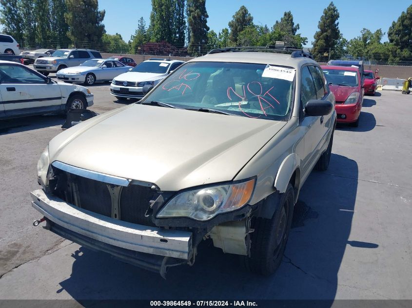 2008 Subaru Outback VIN: 4S4BP60C786331664 Lot: 39864549