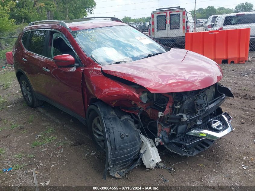 2016 Nissan Rogue Sl VIN: 5N1AT2MV2GC737315 Lot: 39864555