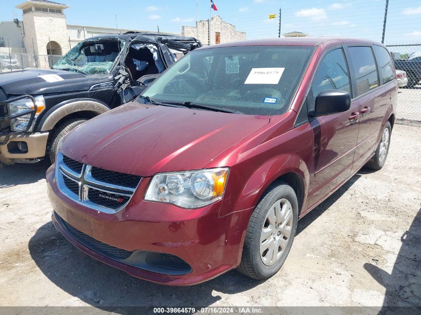 2016 Dodge Grand Caravan Se VIN: 2C4RDGBG8GR382194 Lot: 39864579