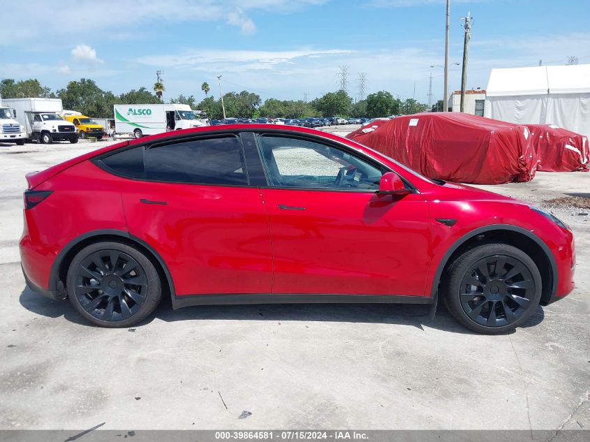 2022 Tesla Model Y Long Range Dual Motor All-Wheel Drive VIN: 7SAYGDEE3NA021265 Lot: 39864581