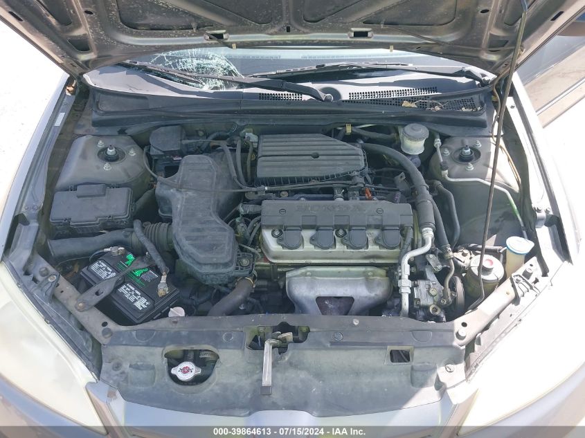 2004 Honda Civic Lx VIN: 2HGES16554H597819 Lot: 39864613