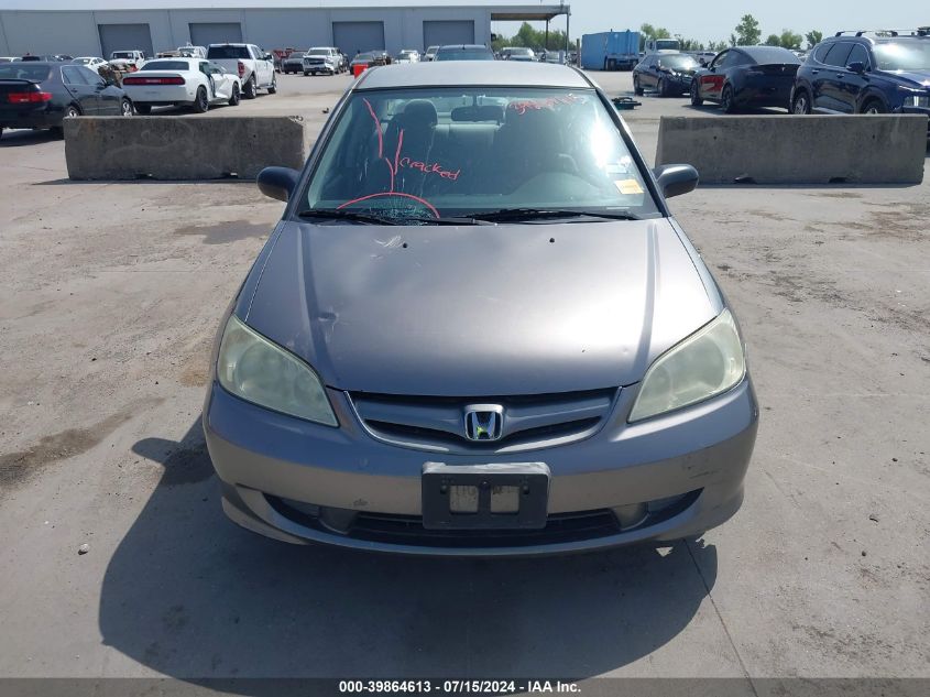 2004 Honda Civic Lx VIN: 2HGES16554H597819 Lot: 39864613