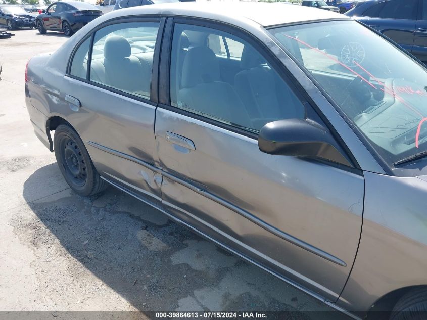 2004 Honda Civic Lx VIN: 2HGES16554H597819 Lot: 39864613