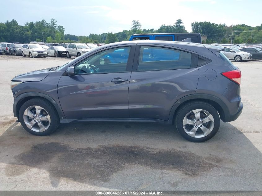 2016 Honda Hr-V Lx VIN: 3CZRU6H36GM705111 Lot: 39864623