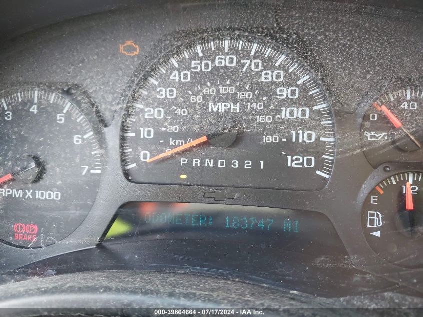 2007 Chevrolet Trailblazer Lt VIN: 1GNDT13S772142461 Lot: 39864664