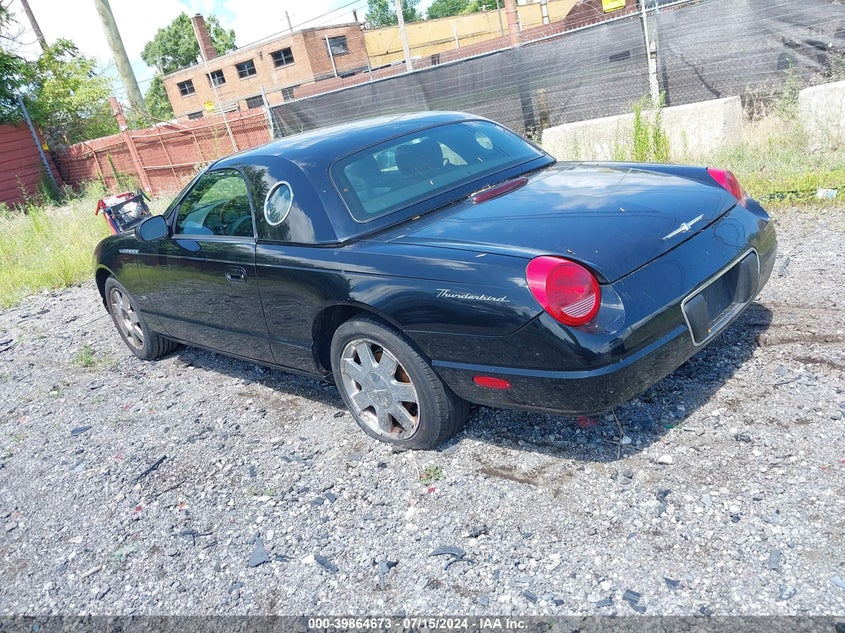 2003 Ford Thunderbird VIN: 1FAHP60A93Y102418 Lot: 39864673