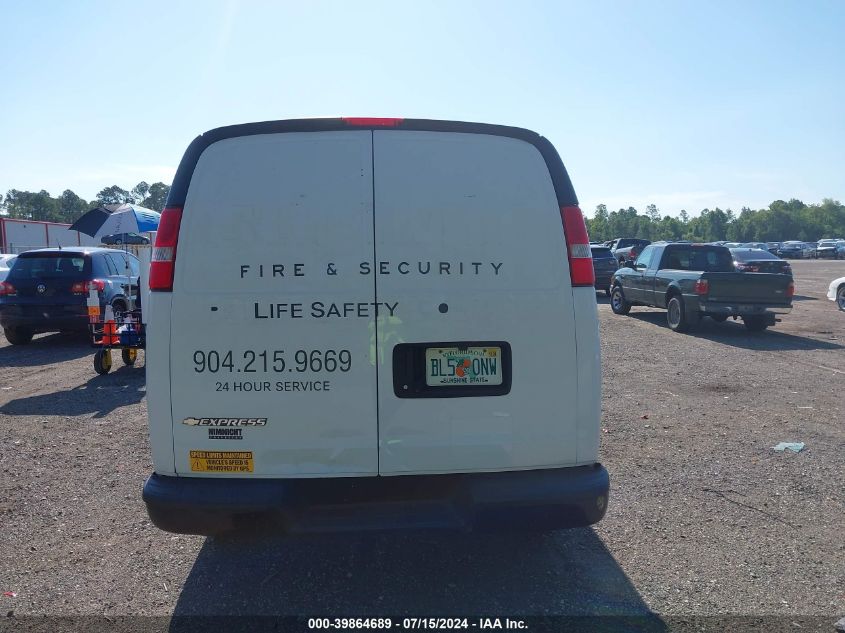 2018 Chevrolet Express 2500 Work Van VIN: 1GCWGAFP9J1333843 Lot: 39864689