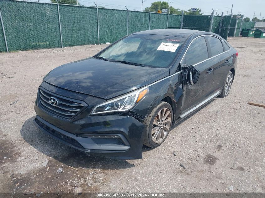 5NPE34AFXFH249750 2015 HYUNDAI SONATA - Image 2