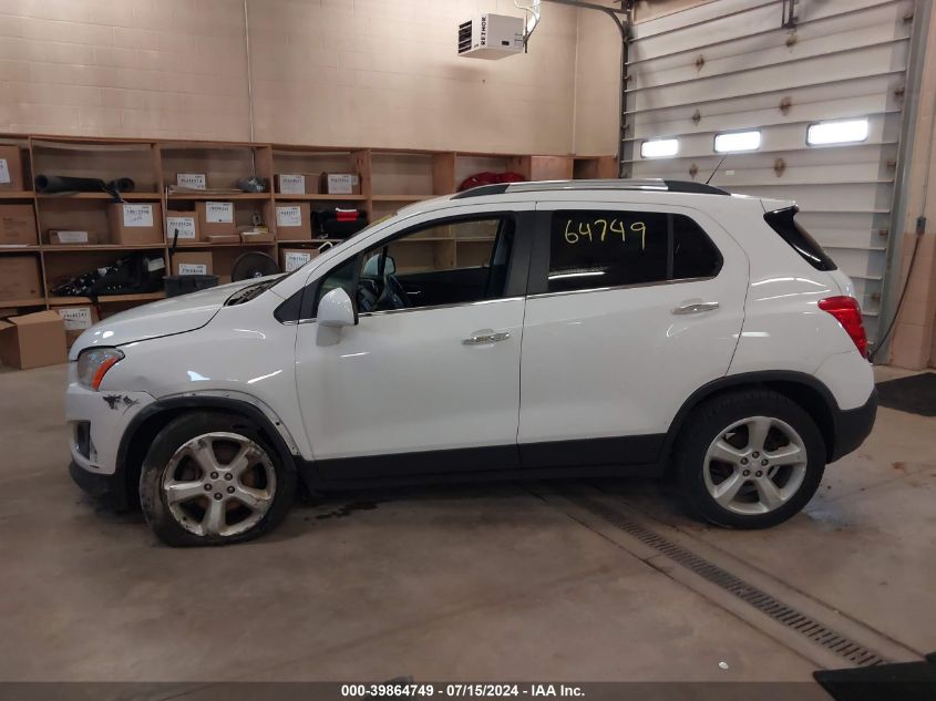 2016 Chevrolet Trax Ltz VIN: 3GNCJRSB9GL178751 Lot: 39864749