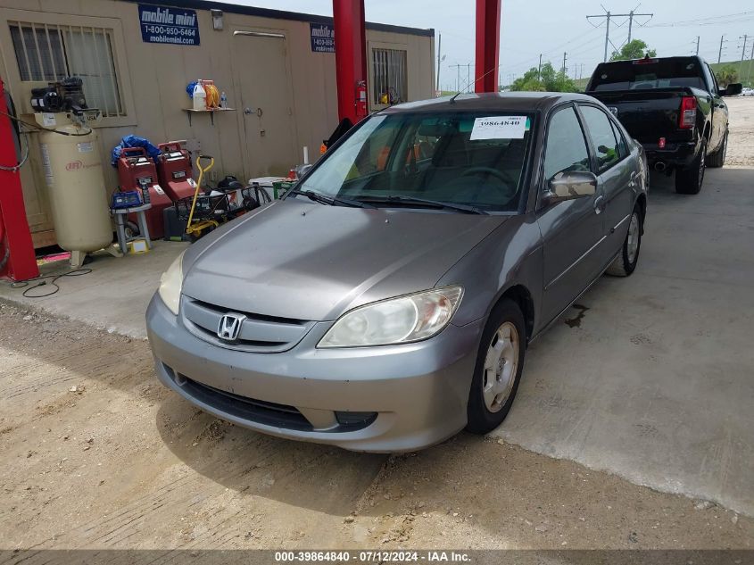 JHMES96625S020857 | 2005 HONDA CIVIC HYBRID