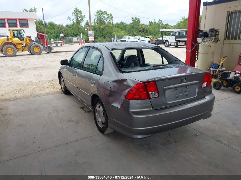 JHMES96625S020857 | 2005 HONDA CIVIC HYBRID