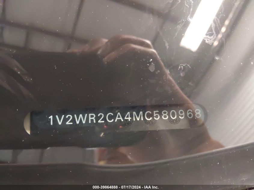 2021 Volkswagen Atlas Se VIN: 1V2WR2CA4MC580968 Lot: 39864888