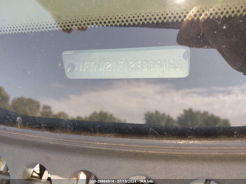 2002 Ford F-250 Lariat/Xl/Xlt VIN: 1FTNW21F12EB09186 Lot: 39864914