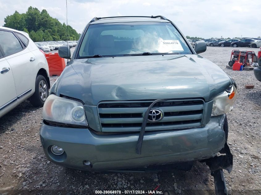 2005 Toyota Highlander V6 VIN: JTEGP21A950072394 Lot: 39864978