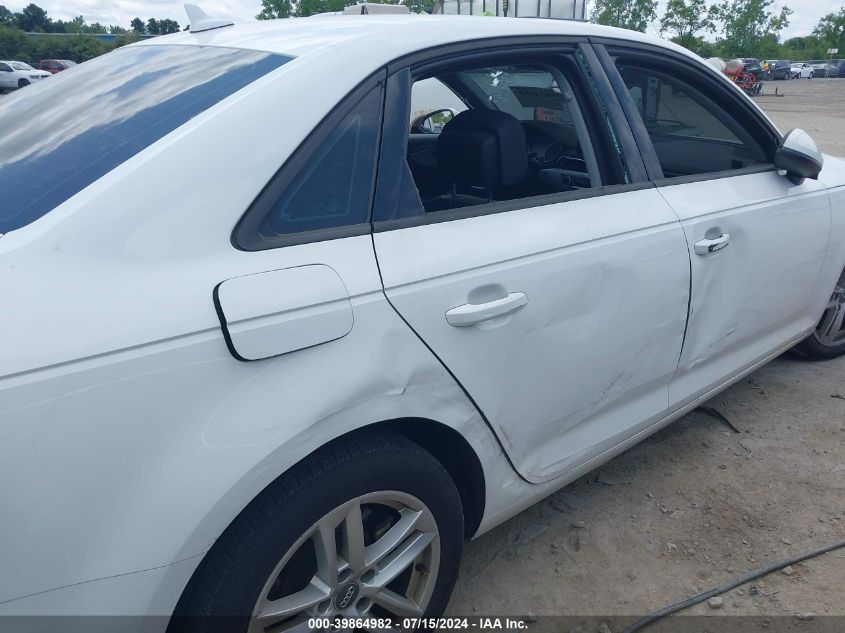 2017 Audi A4 2.0T Premium VIN: WAUANAF41HN070110 Lot: 39864982