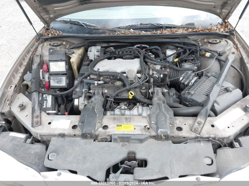 2001 Chevrolet Monte Carlo Ls VIN: 2G1WW12E719218430 Lot: 39865060