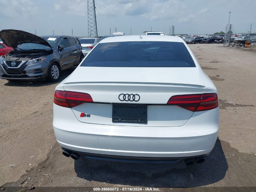 2017 Audi S8 4.0T Plus VIN: WUAJ5AFD9HN900564 Lot: 39865072