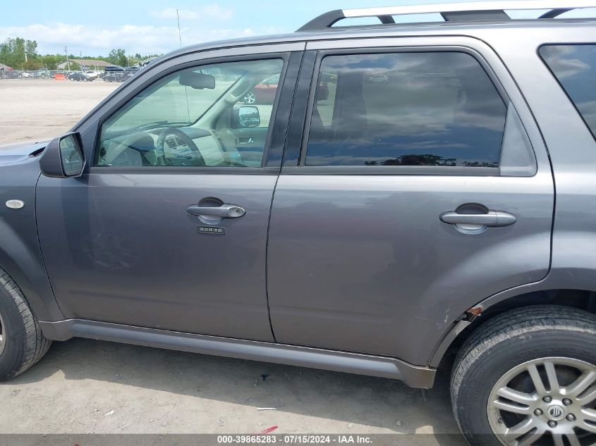 2009 Mercury Mariner Premier V6 VIN: 4M2CU97G49KJ06116 Lot: 39865283