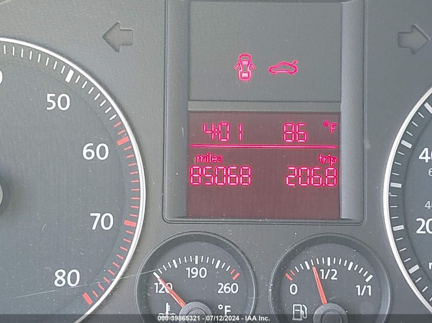 2007 Volkswagen Jetta Wolfsburg Edition VIN: 3VWEF81KX7M179381 Lot: 39865321