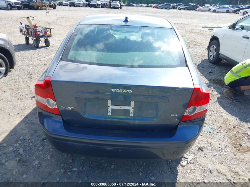 2007 Volvo S40 2.4I VIN: YV1MS382472280680 Lot: 39865350